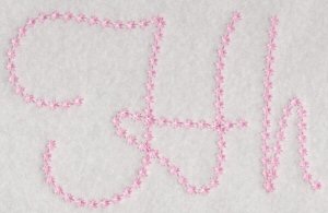 Candlewicking Alphabet H