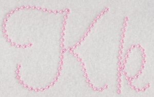 Candlewicking Alphabet K