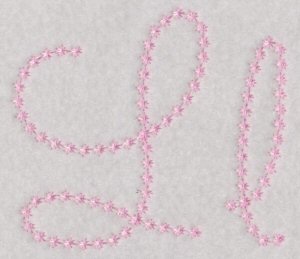 Candlewicking Alphabet L