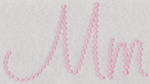 Candlewicking Alphabet M