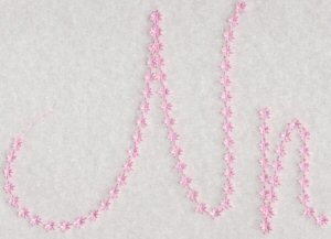 Candlewicking Alphabet N