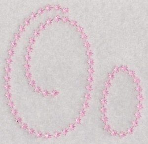 Candlewicking Alphabet O