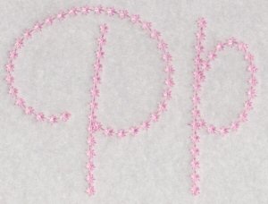 Candlewicking Alphabet P