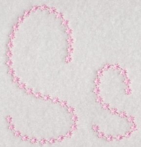 Candlewicking Alphabet S