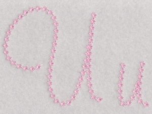 Candlewicking Alphabet U