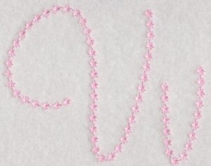 Candlewicking Alphabet V