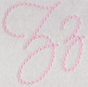 Candlewicking Alphabet Z