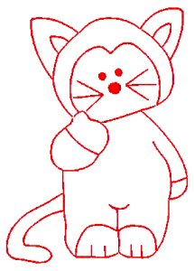 Carnival Bears Redwork 2