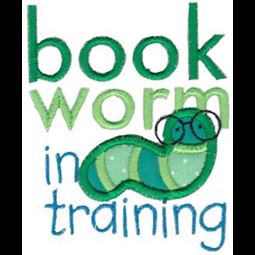 Book Worm In Training Applique