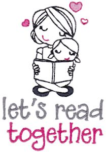 Girl Let's Read Together