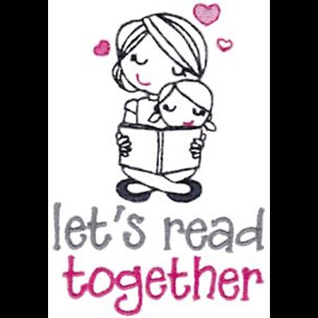 Girl Let's Read Together