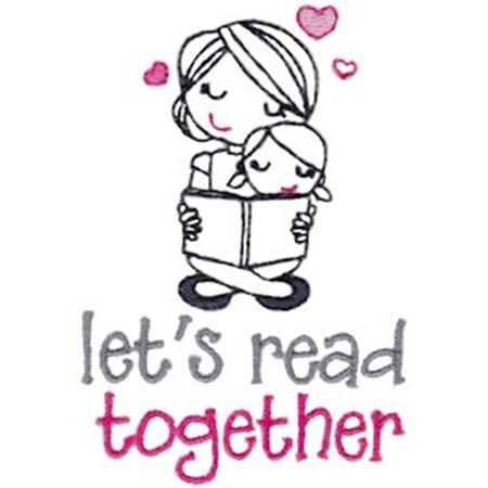 Girl Let's Read Together