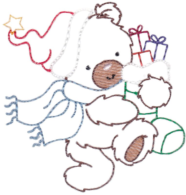 Christmas Bears Vintage Stitch 3