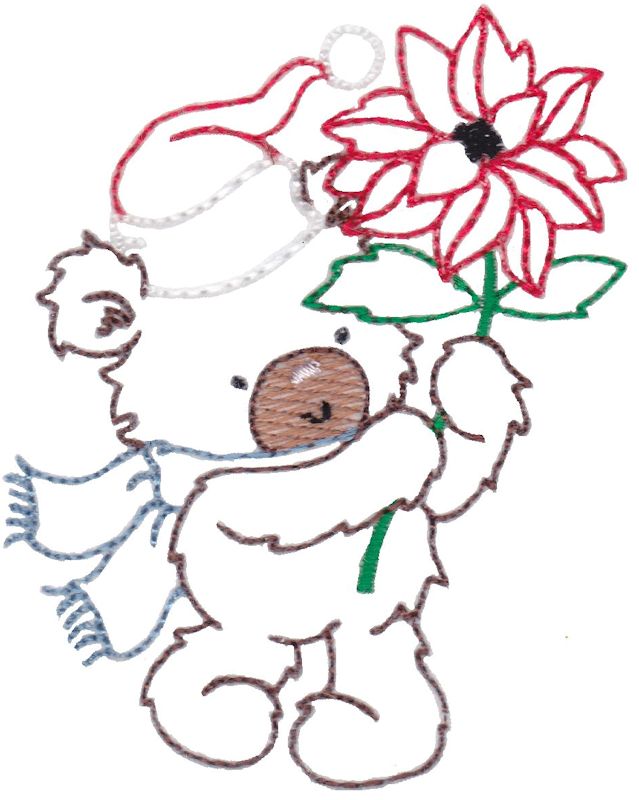 Christmas Bears Vintage Stitch 4