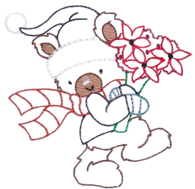 Christmas Bears Vintage Stitch 5