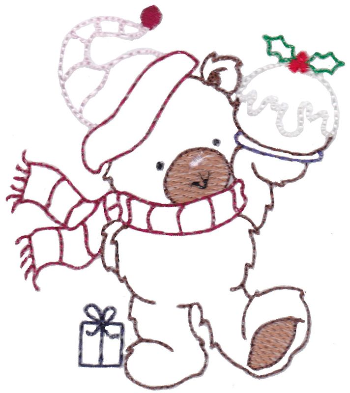 Christmas Bears Vintage Stitch 6