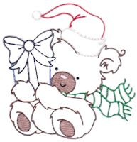 Christmas Bears Vintage Stitch