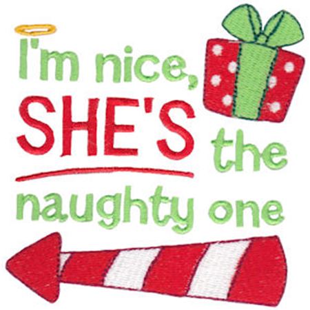 I'm Nice She's The Naughty One Left