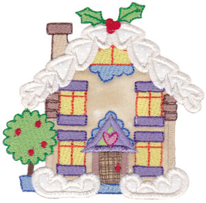 Christmas Village Applique 1