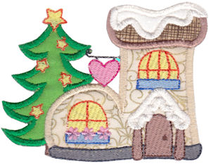 Christmas Village Applique 9