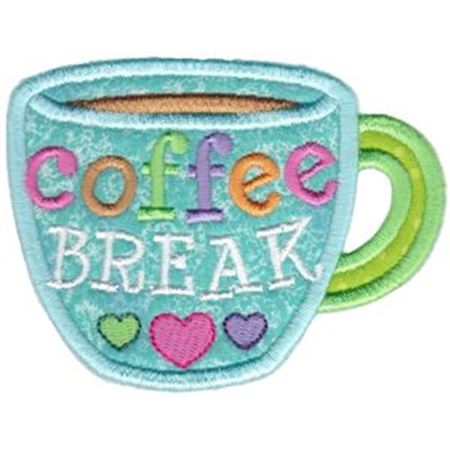 Coffee Break Mug Applique