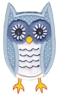 Owl Stick Animal Applique