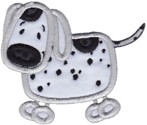 Dog Stick Animal Applique