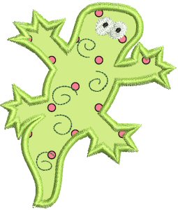 Crazy Lizards Applique 1