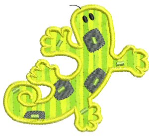 Crazy Lizards Applique 3