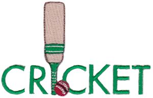 Machine embroidery designs  cricket  bunnycup embroidery