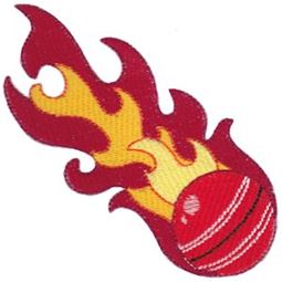 Flaming Cricket Ball