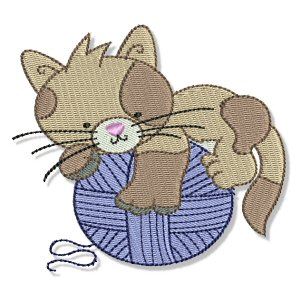 Cuddly Kitten Embroidery Designs Bunnycup Embroidery