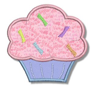 Machine Applique Cup Cakes Machine Applique Cup Cakes
