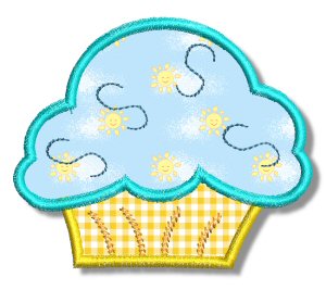 Cupcakes Applique 4