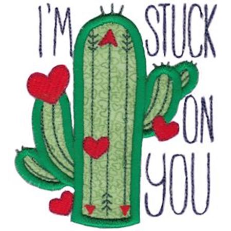 I'm Stuck On You Cactus Applique