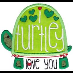 I Turtley Love You Applique