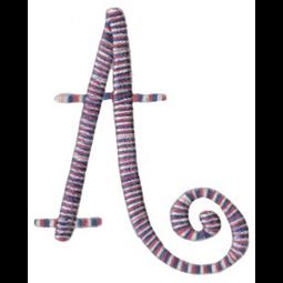 Curlz Alphabet A