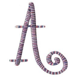 Curlz Alphabet A