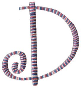 Curlz Alphabet D