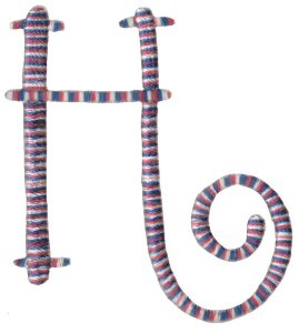 Curlz Alphabet H