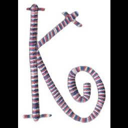 Curlz Alphabet K