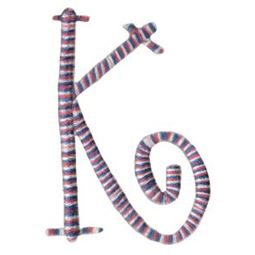 Curlz Alphabet K