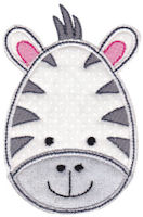 Cute Animal Faces Applique