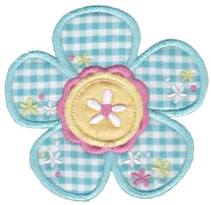 Cute Flower Applique 3