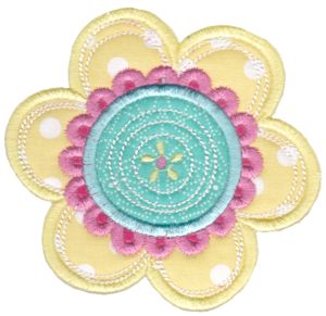 Cute Flower Applique 4