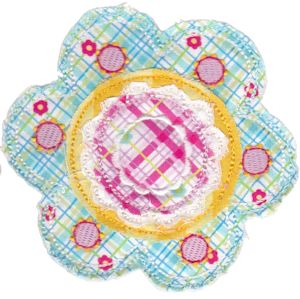 Cute Flower Raggedy Applique 12