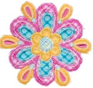 Cute Flower Raggedy Applique 5
