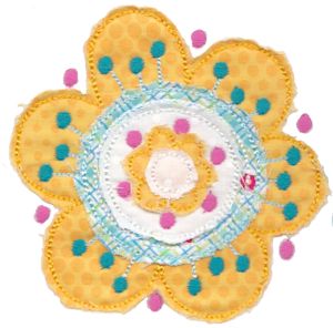 Cute Flower Raggedy Applique 8