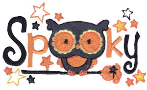 Owl Spooky Word Art