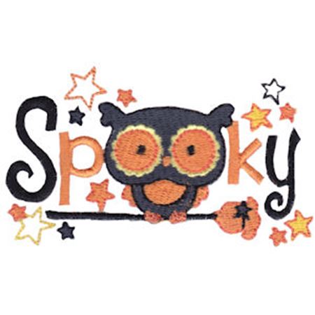 Owl Spooky Word Art